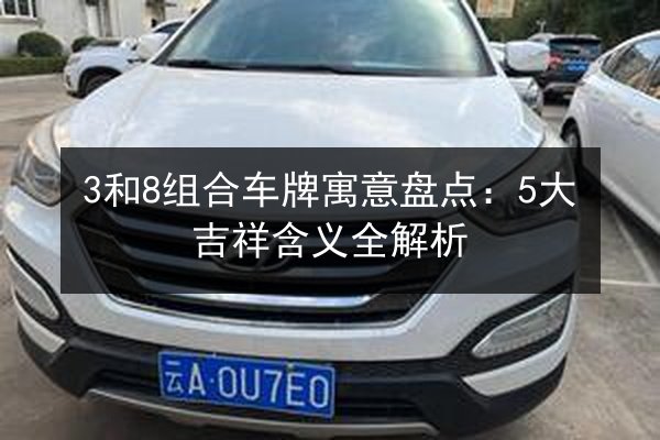 3和8组合车牌寓意盘点:5大吉祥含义全解析 第2张 3和8组合车牌寓意盘点:5大吉祥含义全解析 第2张
