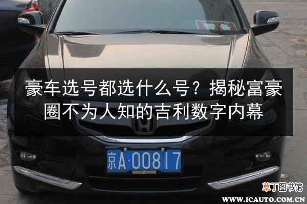 豪车选号都选什么号?揭秘富豪圈不为人知的吉利数字内幕 第3张 豪车选号都选什么号?揭秘富豪圈不为人知的吉利数字内幕 第3张