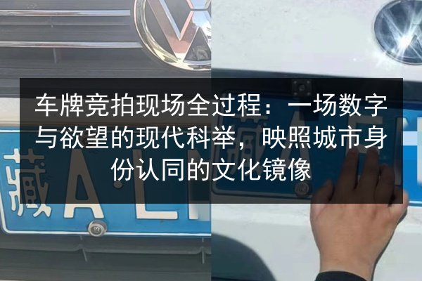 车牌竞拍现场全过程：一场数字与欲望的现代科举，映照城市身份认同的文化镜像 第3张