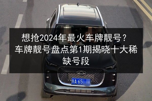 想抢2024年最火车牌靓号？车牌靓号盘点第1期揭晓十大稀缺号段 第2张