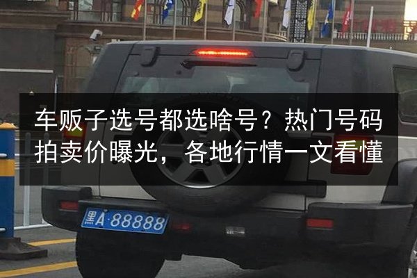 车贩子选号都选啥号?热门号码拍卖价曝光,各地行情一文看懂 第2张 车贩子选号都选啥号?热门号码拍卖价曝光,各地行情一文看懂 第2张