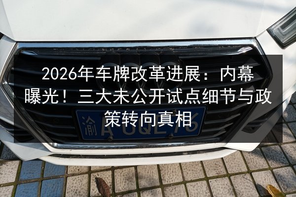 2026年车牌改革进展：内幕曝光！三大未公开试点细节与政策转向真相 第1张