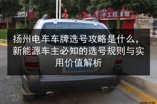 扬州电车车牌选号攻略是什么,新能源车主必知的选号规则与实用价值解析 第1张 扬州电车车牌选号攻略是什么,新能源车主必知的选号规则与实用价值解析 第1张