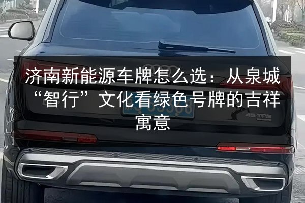 济南新能源车牌怎么选:从泉城“智行”文化看绿色号牌的吉祥寓意 第3张 济南新能源车牌怎么选:从泉城“智行”文化看绿色号牌的吉祥寓意 第3张
