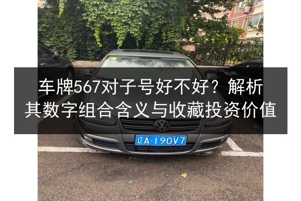 车牌567对子号好不好？解析其数字组合含义与收藏投资价值 第3张