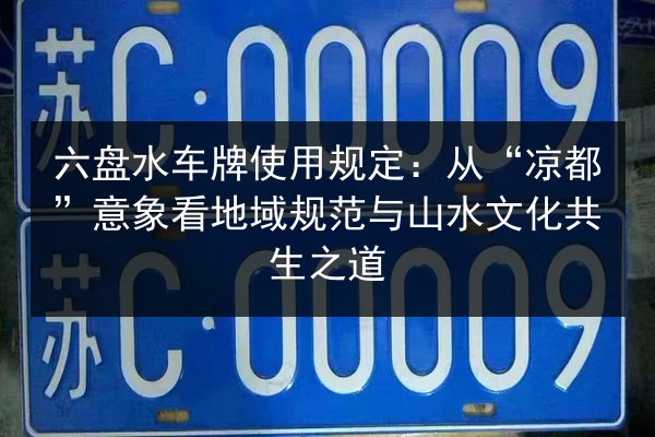 六盘水车牌使用规定：从“凉都”意象看地域规范与山水文化共生之道 第3张