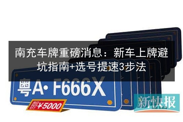 南充车牌重磅消息：新车上牌避坑指南+选号提速3步法 第2张