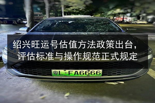绍兴旺运号估值方法政策出台，评估标准与操作规范正式规定 第2张
