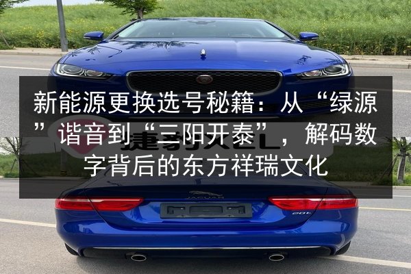 新能源更换选号秘籍：从“绿源”谐音到“三阳开泰”，解码数字背后的东方祥瑞文化 第3张