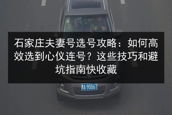石家庄夫妻号选号攻略:如何高效选到心仪连号?这些技巧和避坑指南快收藏 第3张 石家庄夫妻号选号攻略:如何高效选到心仪连号?这些技巧和避坑指南快收藏 第3张