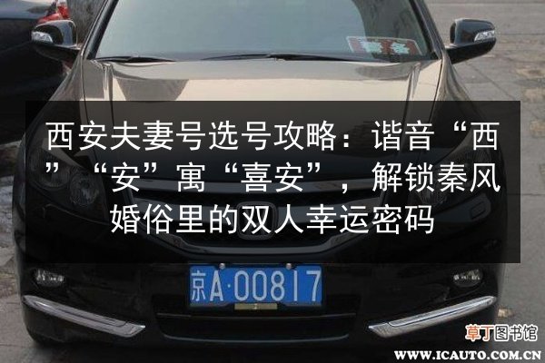 西安夫妻号选号攻略:谐音“西”“安”寓“喜安”,解锁秦风婚俗里的双人幸运密码 第3张 西安夫妻号选号攻略:谐音“西”“安”寓“喜安”,解锁秦风婚俗里的双人幸运密码 第3张