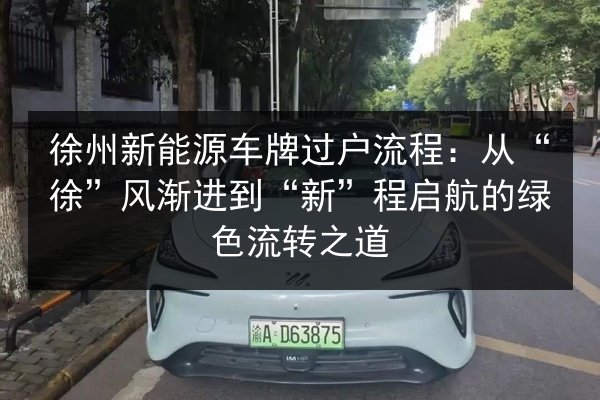 徐州新能源车牌过户流程：从“徐”风渐进到“新”程启航的绿色流转之道 第2张