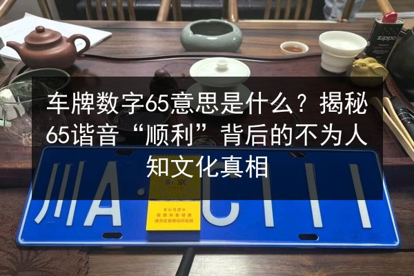 车牌数字65意思是什么？揭秘65谐音“顺利”背后的不为人知文化真相 第2张