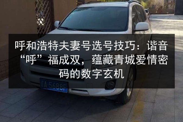 呼和浩特夫妻号选号技巧:谐音“呼”福成双,蕴藏青城爱情密码的数字玄机 第3张 呼和浩特夫妻号选号技巧:谐音“呼”福成双,蕴藏青城爱情密码的数字玄机 第3张
