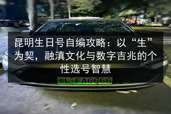 昆明生日号自编攻略：以“生”为契，融滇文化与数字吉兆的个性选号智慧 第2张