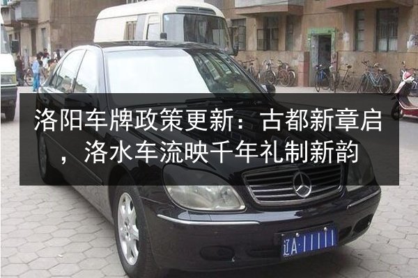洛阳车牌政策更新：古都新章启，洛水车流映千年礼制新韵 第2张