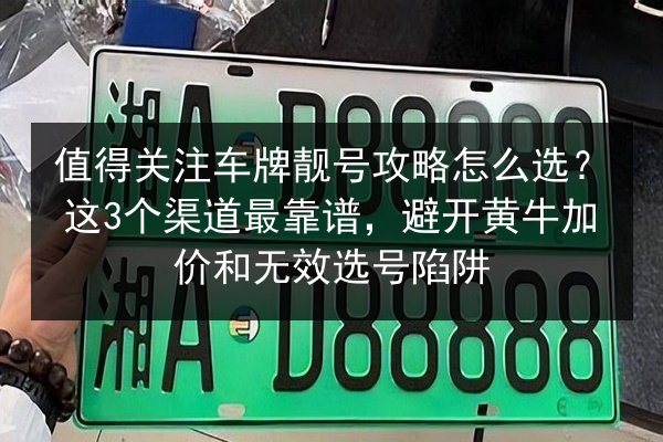 值得关注车牌靓号攻略怎么选？这3个渠道最靠谱，避开黄牛加价和无效选号陷阱 第3张