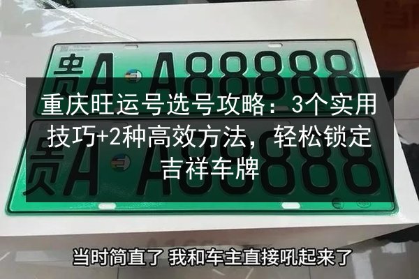 重庆旺运号选号攻略：3个实用技巧+2种高效方法，轻松锁定吉祥车牌 第2张