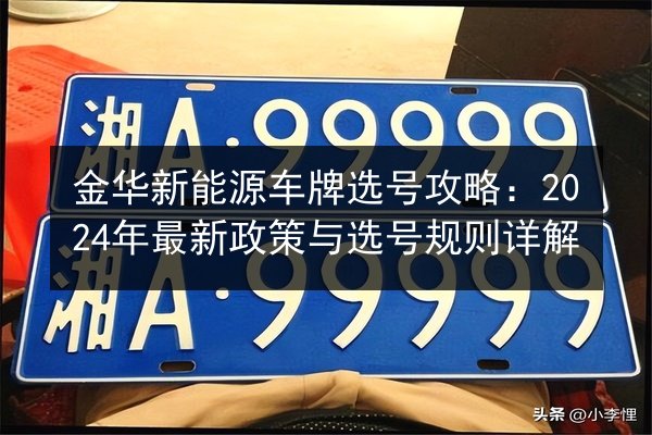 金华新能源车牌选号攻略：2024年最新政策与选号规则详解 第3张