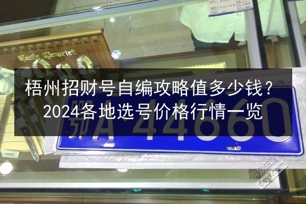 梧州招财号自编攻略值多少钱?2024各地选号价格行情一览 第2张 梧州招财号自编攻略值多少钱?2024各地选号价格行情一览 第2张