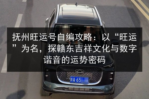 抚州旺运号自编攻略:以“旺运”为名,探赣东吉祥文化与数字谐音的运势密码 第2张 抚州旺运号自编攻略:以“旺运”为名,探赣东吉祥文化与数字谐音的运势密码 第2张