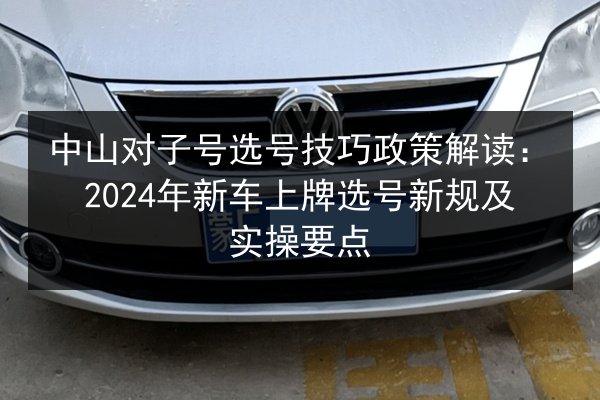 中山对子号选号技巧政策解读:2024年新车上牌选号新规及实操要点 第3张 中山对子号选号技巧政策解读:2024年新车上牌选号新规及实操要点 第3张