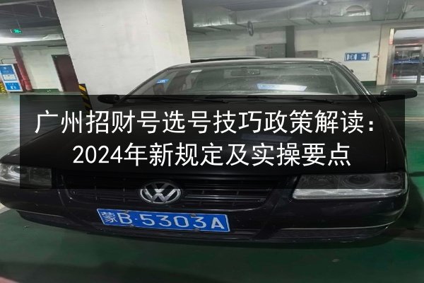 广州招财号选号技巧政策解读:2024年新规定及实操要点 第2张 广州招财号选号技巧政策解读:2024年新规定及实操要点 第2张