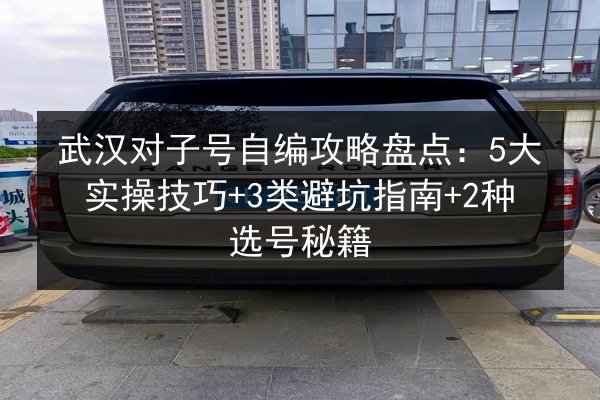 武汉对子号自编攻略盘点：5大实操技巧+3类避坑指南+2种选号秘籍 第3张