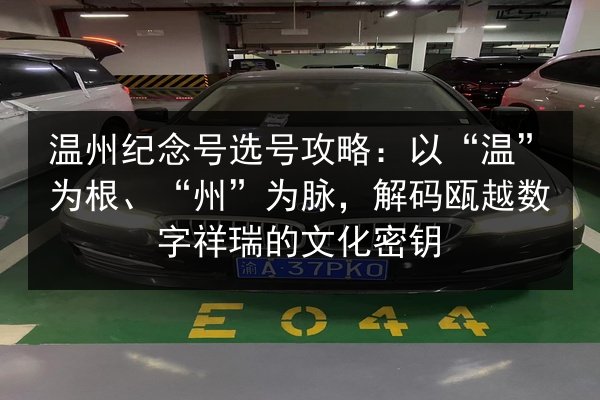 温州纪念号选号攻略：以“温”为根、“州”为脉，解码瓯越数字祥瑞的文化密钥 第3张