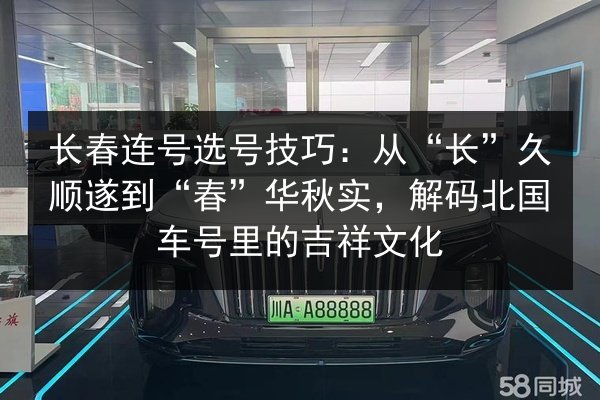 长春连号选号技巧：从“长”久顺遂到“春”华秋实，解码北国车号里的吉祥文化 第2张