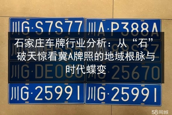 石家庄车牌行业分析:从“石”破天惊看冀A牌照的地域根脉与时代蝶变 第2张 石家庄车牌行业分析:从“石”破天惊看冀A牌照的地域根脉与时代蝶变 第2张