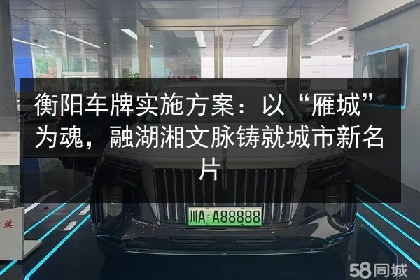 衡阳车牌实施方案：以“雁城”为魂，融湖湘文脉铸就城市新名片 第2张