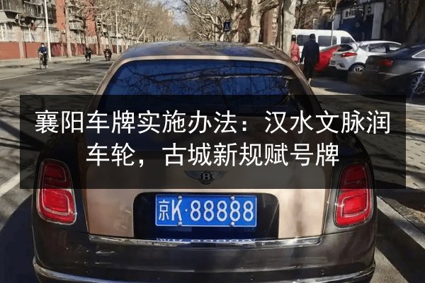 襄阳车牌实施办法：汉水文脉润车轮，古城新规赋号牌 第3张