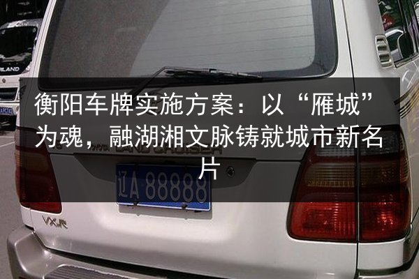 衡阳车牌实施方案：以“雁城”为魂，融湖湘文脉铸就城市新名片 第3张