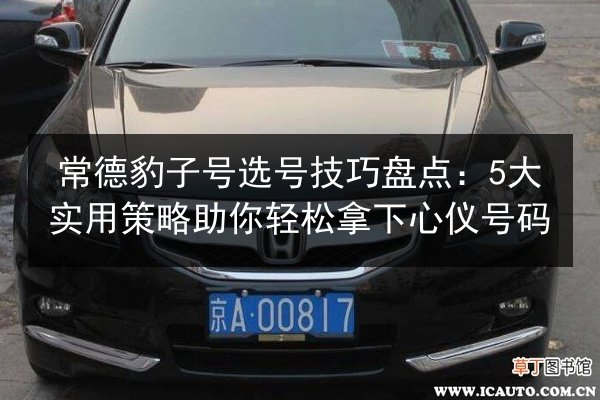 常德豹子号选号技巧盘点:5大实用策略助你轻松拿下心仪号码 第1张 常德豹子号选号技巧盘点:5大实用策略助你轻松拿下心仪号码 第1张