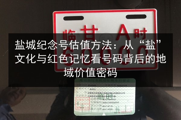 盐城纪念号估值方法：从“盐”文化与红色记忆看号码背后的地域价值密码 第2张