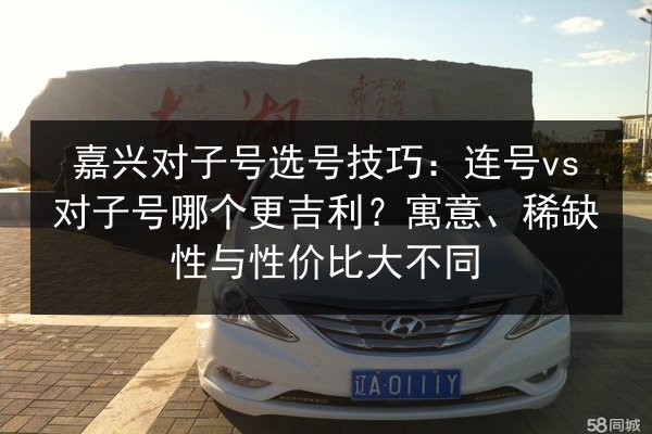 嘉兴对子号选号技巧:连号vs对子号哪个更吉利?寓意、稀缺性与性价比大不同 第1张 嘉兴对子号选号技巧:连号vs对子号哪个更吉利?寓意、稀缺性与性价比大不同 第1张