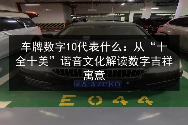 车牌数字10代表什么：从“十全十美”谐音文化解读数字吉祥寓意 第3张