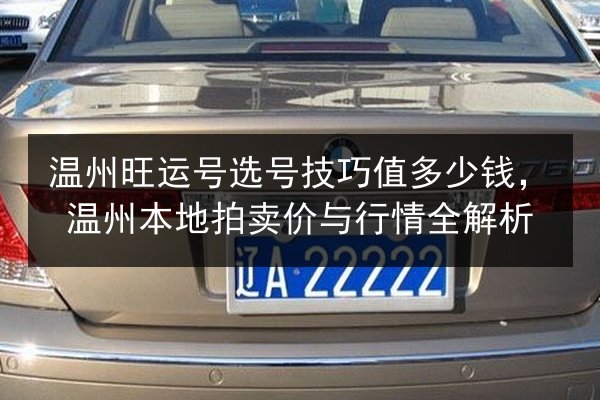 温州旺运号选号技巧值多少钱，温州本地拍卖价与行情全解析 第2张