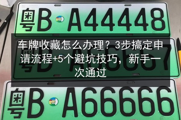 车牌收藏怎么办理？3步搞定申请流程+5个避坑技巧，新手一次通过 第3张