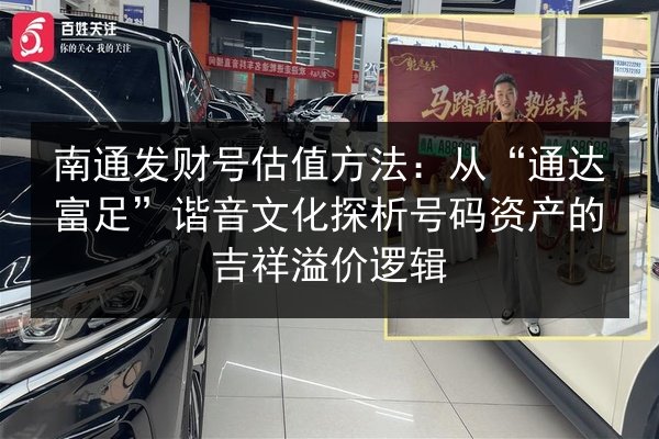 南通发财号估值方法：从“通达富足”谐音文化探析号码资产的吉祥溢价逻辑 第2张