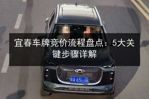 宜春车牌竞价流程盘点：5大关键步骤详解 第3张