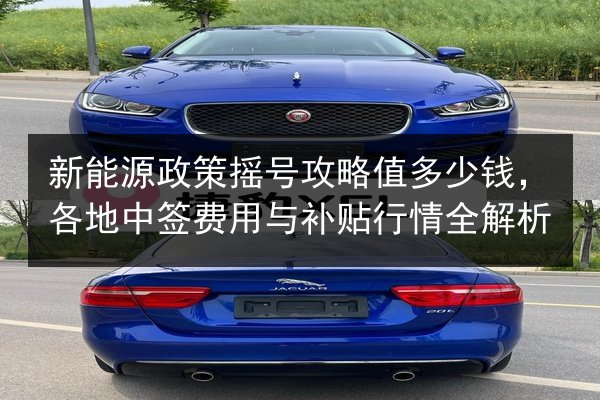 新能源政策摇号攻略值多少钱，各地中签费用与补贴行情全解析 第2张