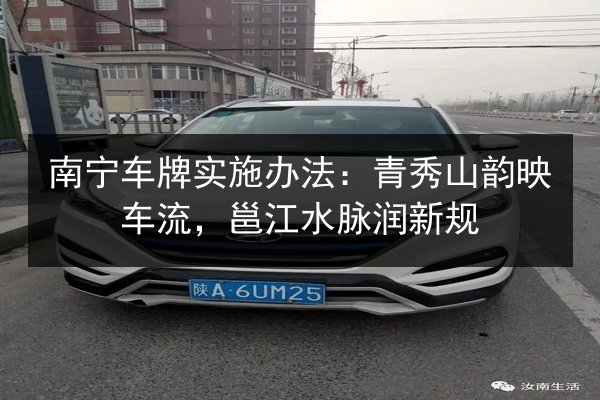 南宁车牌实施办法：青秀山韵映车流，邕江水脉润新规 第2张