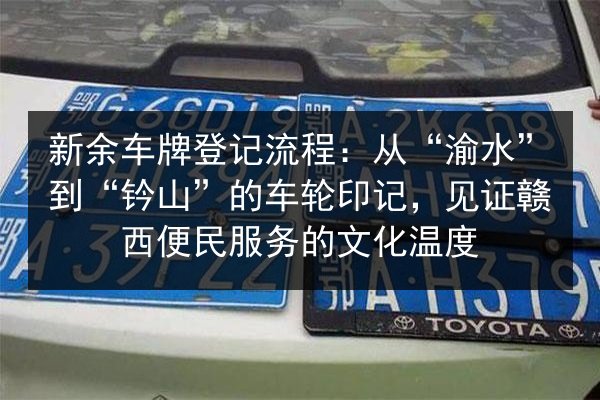 新余车牌登记流程:从“渝水”到“钤山”的车轮印记,见证赣西便民服务的文化温度 第2张 新余车牌登记流程:从“渝水”到“钤山”的车轮印记,见证赣西便民服务的文化温度 第2张