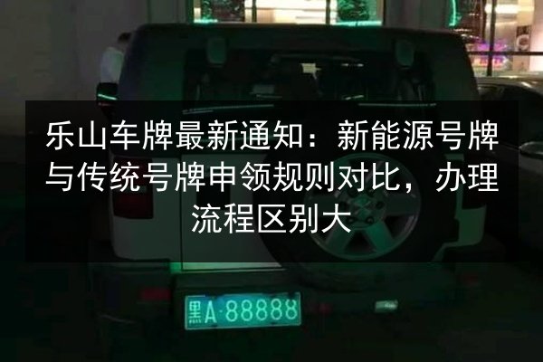 乐山车牌最新通知:新能源号牌与传统号牌申领规则对比,办理流程区别大 第3张 乐山车牌最新通知:新能源号牌与传统号牌申领规则对比,办理流程区别大 第3张