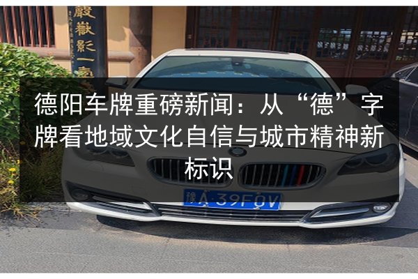 德阳车牌重磅新闻：从“德”字牌看地域文化自信与城市精神新标识 第2张