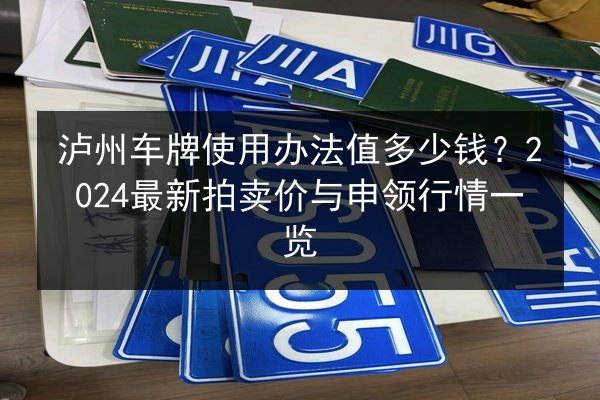 泸州车牌使用办法值多少钱?2024最新拍卖价与申领行情一览 第2张 泸州车牌使用办法值多少钱?2024最新拍卖价与申领行情一览 第2张
