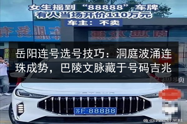 岳阳连号选号技巧：洞庭波涌连珠成势，巴陵文脉藏于号码吉兆 第2张