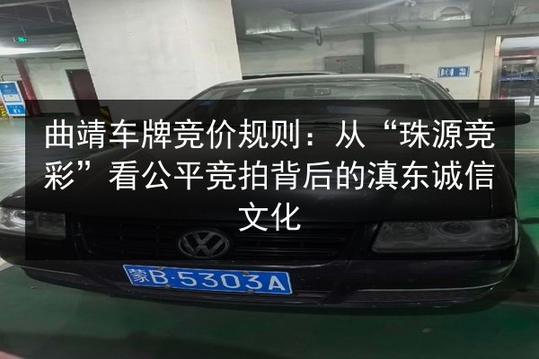 曲靖车牌竞价规则:从“珠源竞彩”看公平竞拍背后的滇东诚信文化 第2张 曲靖车牌竞价规则:从“珠源竞彩”看公平竞拍背后的滇东诚信文化 第2张